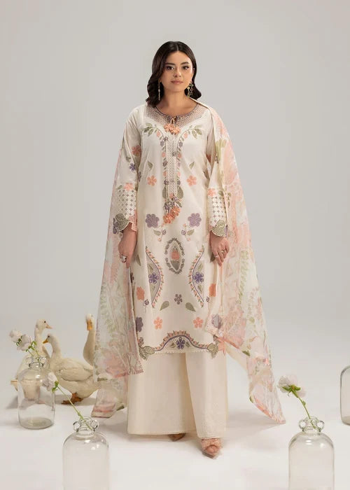 3- Piece Embroidered Lawn Suit