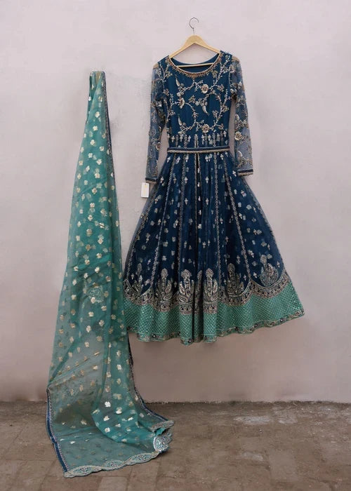 3- Piece Embroidered Organza Maxi